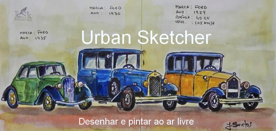 Urban Sketcher - desenhar e pintar ao vivo