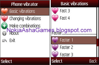 phone vibrator application download for nokia asha 305 306 308 309 311 touchscreen phones nokia asha games