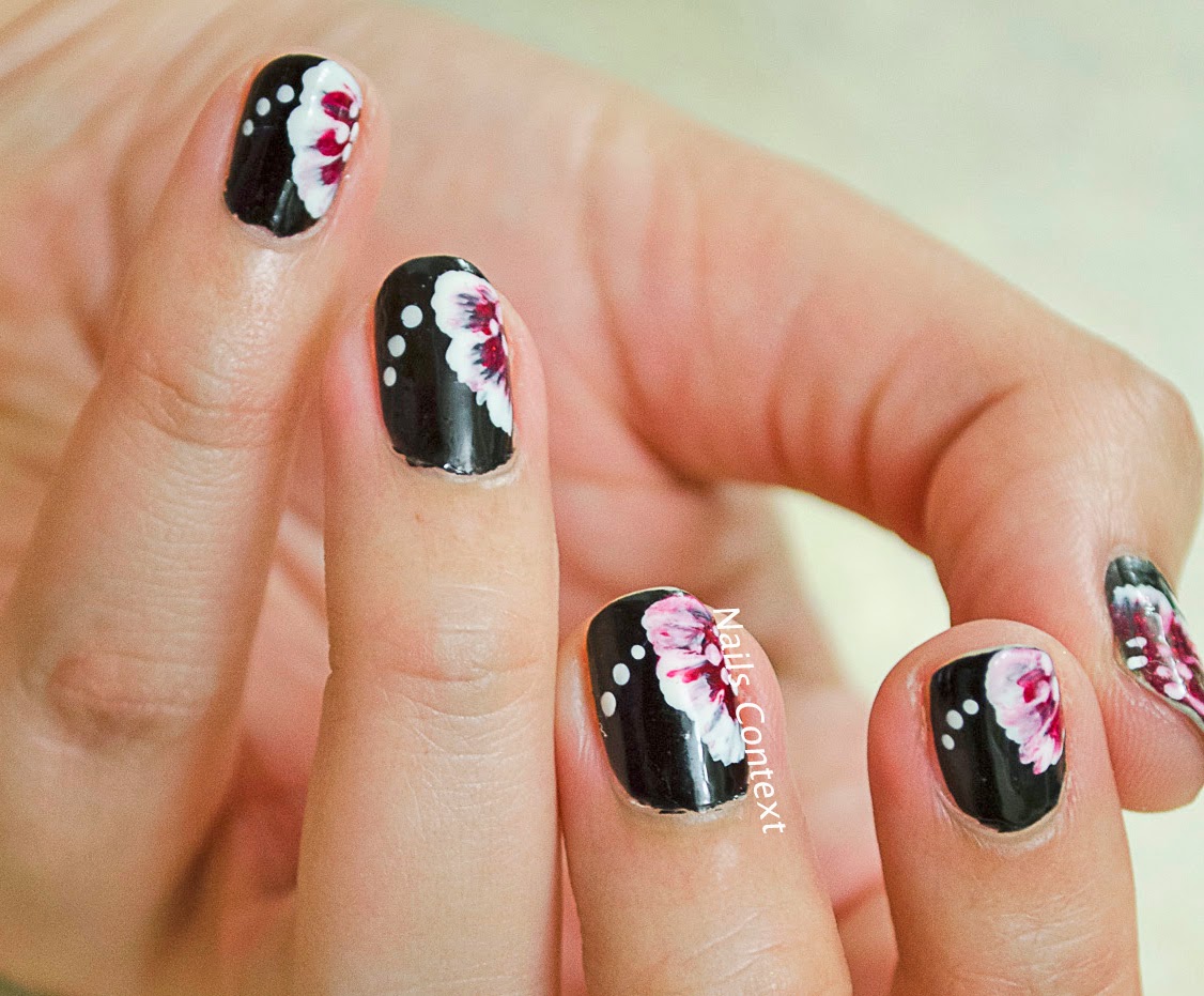 one stroke painting nail art
