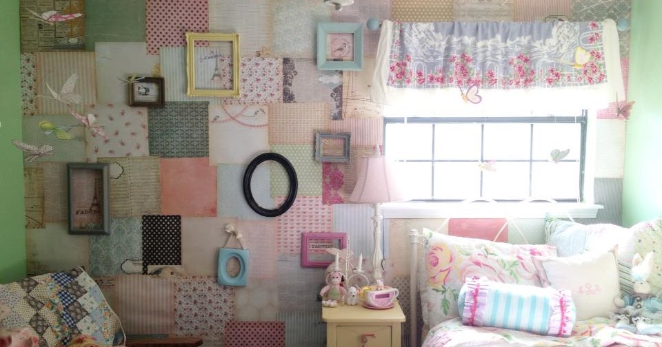 alliemillie designsFunky Country Millie's patchwork wall and room