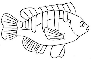 Peixe para colorir Desenhos para Colorir - imagens de desenhos de peixes para colorir
