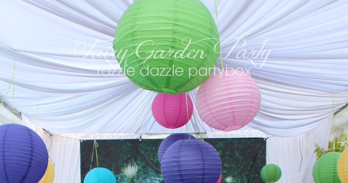 Razzle Dazzle Party Box Themed Birthday Party Fairy Garden Party