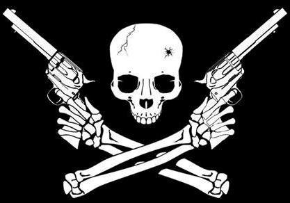 Skull and guns