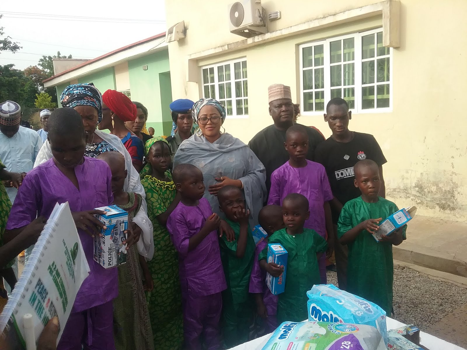 Her Excellency, Hajiya Lami Ahmadu Umaru Fintiri Celebrates Sallah at the State Orphanage.