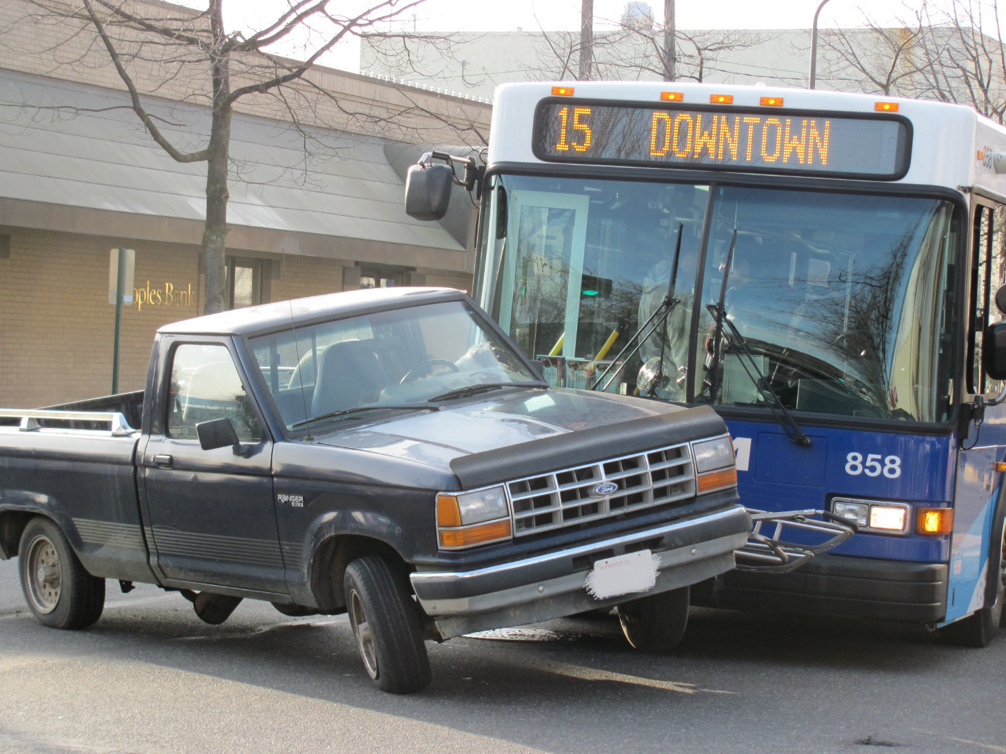 Editorials from Theslowlane Accident involving bike rack on bus