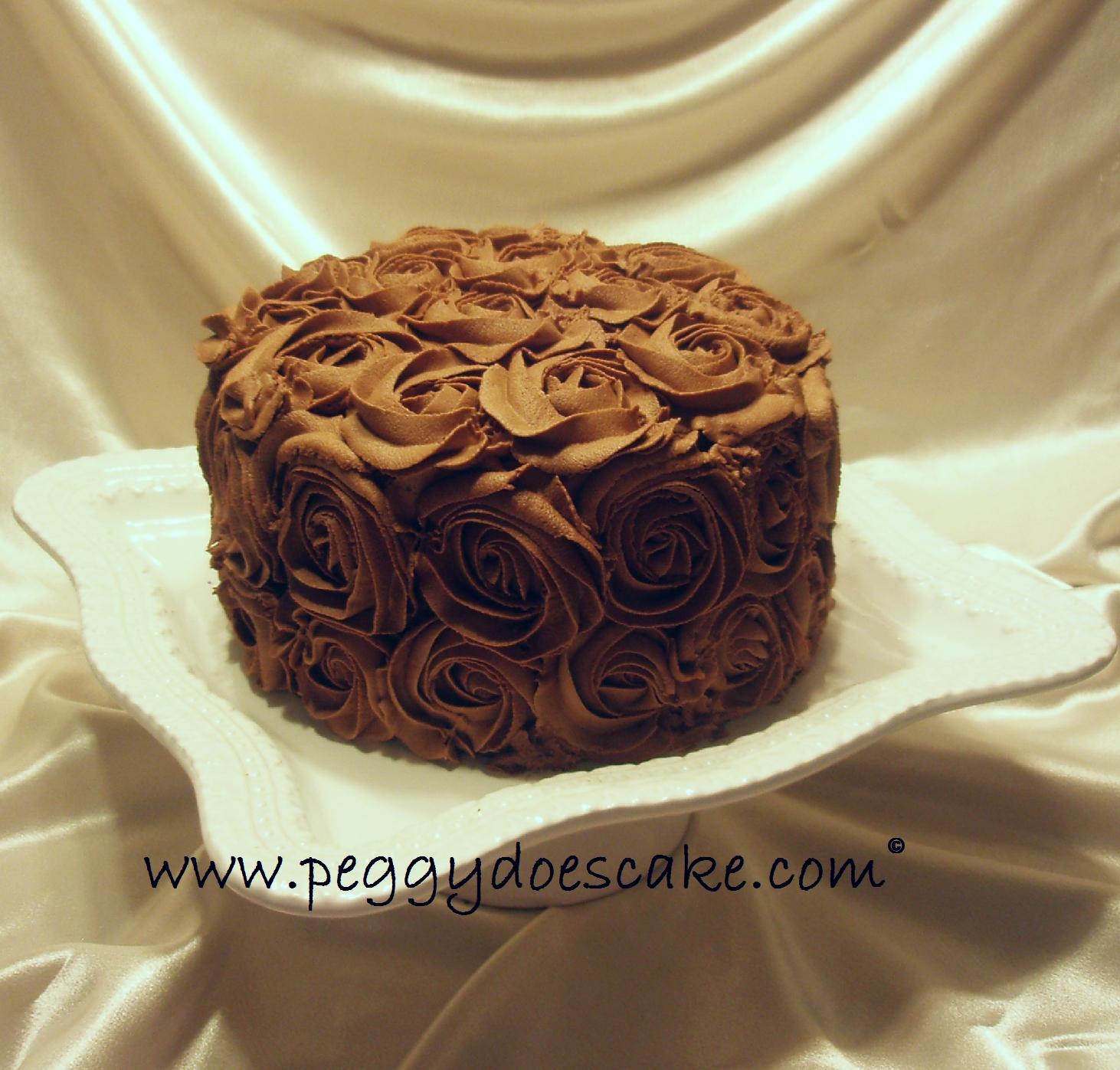 Peggy Does Cake. Chocolate Roses (click photos to enlarge)!