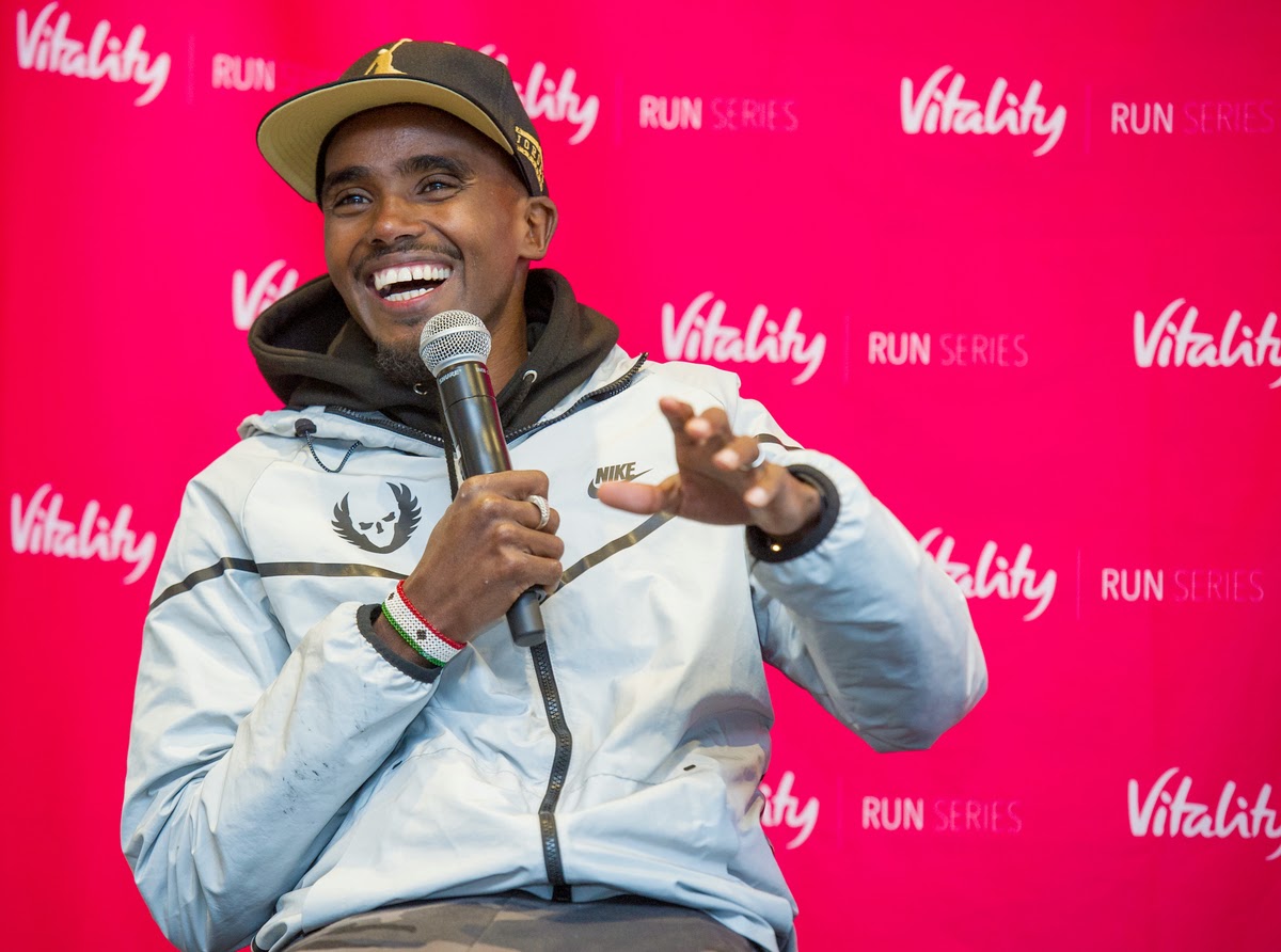 Mo Farah at Vitality North London Half Marathon FitBits - Mo Farah at Vitality North London Half Marathon
