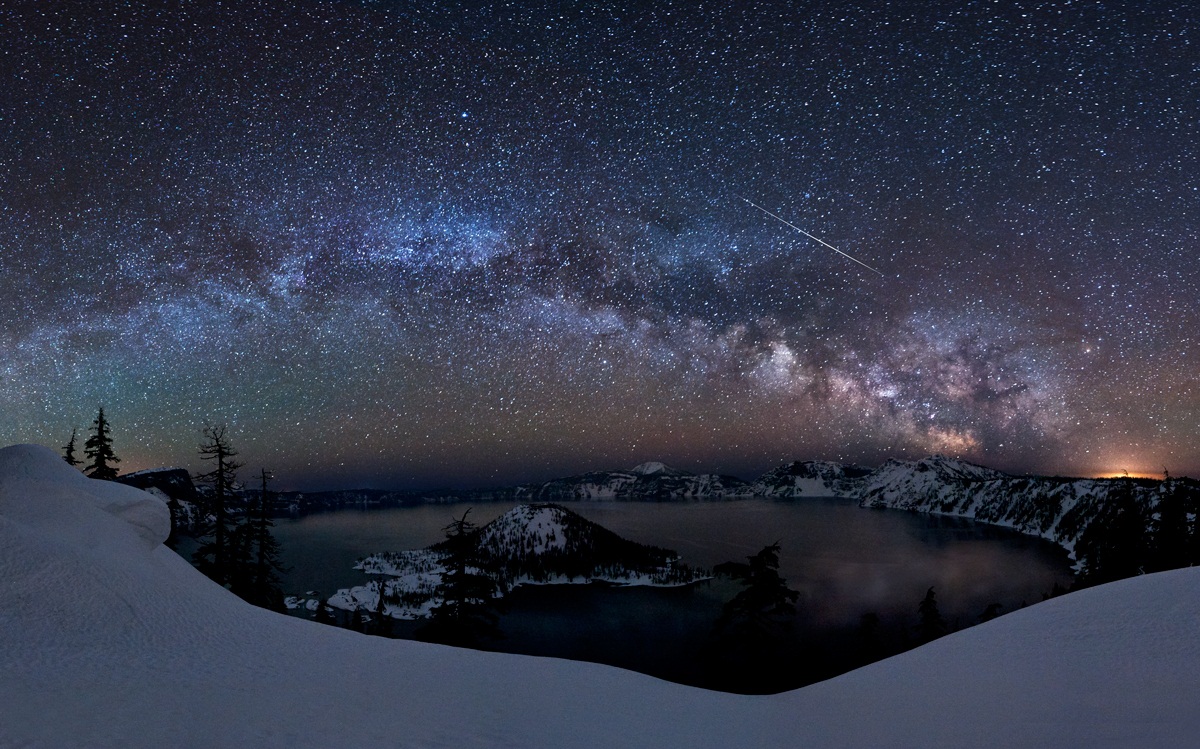 Milky Way Galaxy - Crater Lake