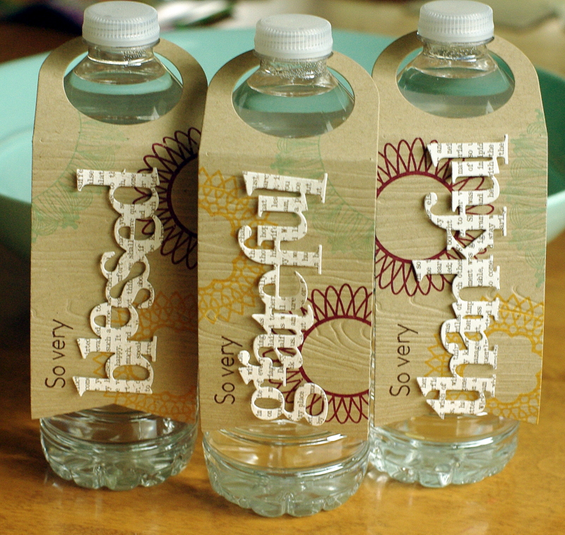 TO THE FULL A few more water bottle tags...