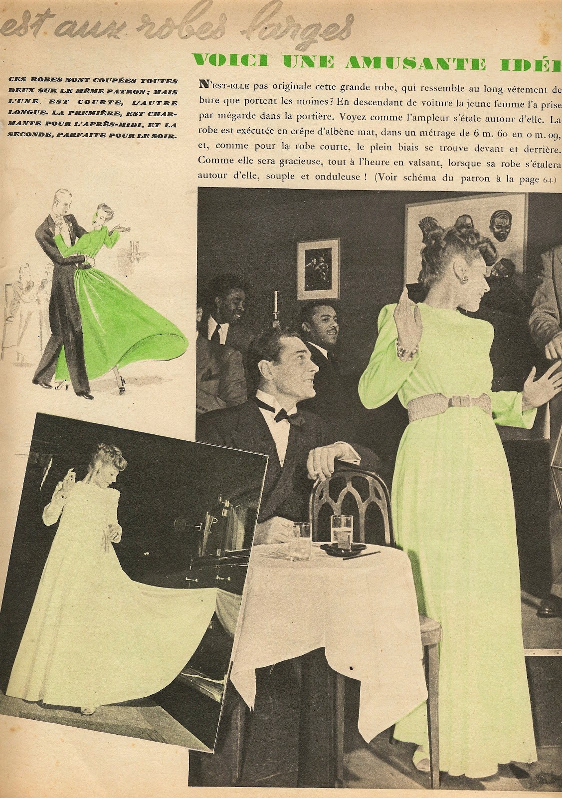 Soir Charmant  Fashion, 30s fashion, Vintage dresses