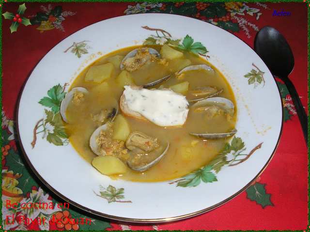 Sopa De Pescado Con Chirlas
