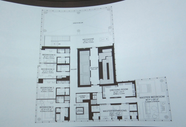 One 57 by Christian de Portzamparc Floor plan of One 57 by Christian de Portzamparc