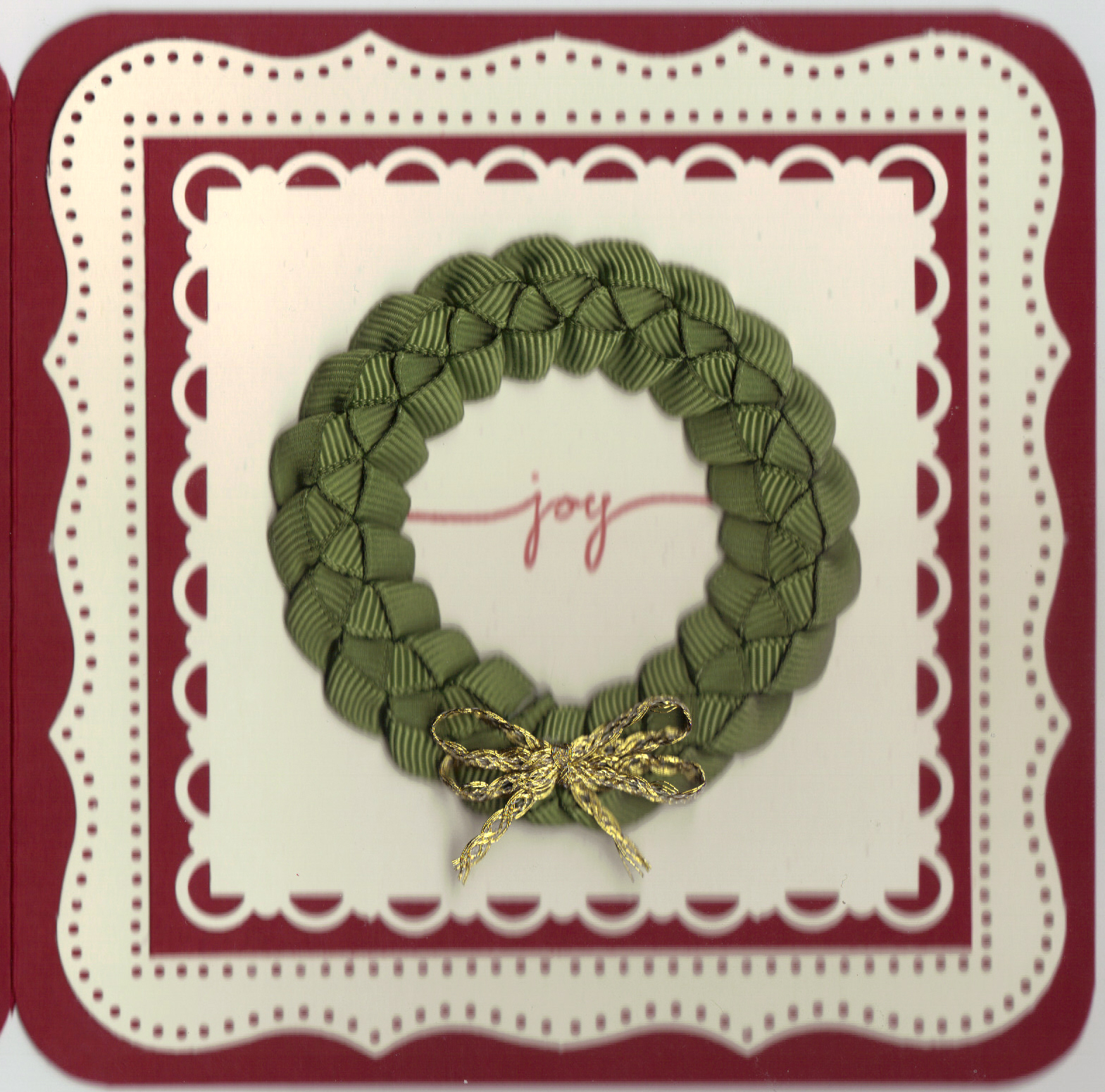 Jen's Creation Station Studio Ribbon Wreath Cards
