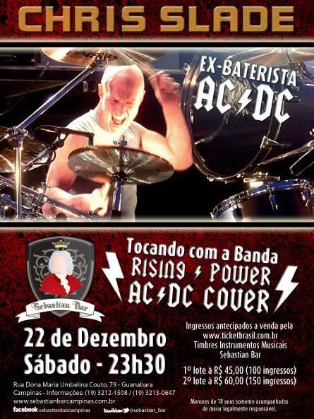 Chris Slade em Campinas