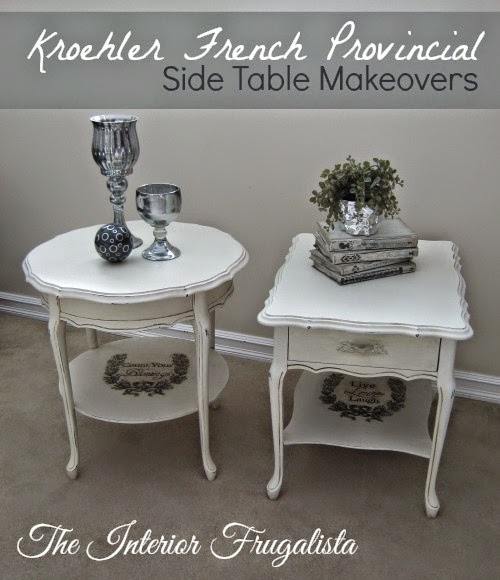 Kroehler French Provincial Side Table Makeovers The Interior Frugalista Kroehler French