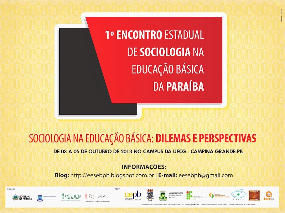 1º Encontro Estadual de Sociologia na Educação Básica da Paraíba