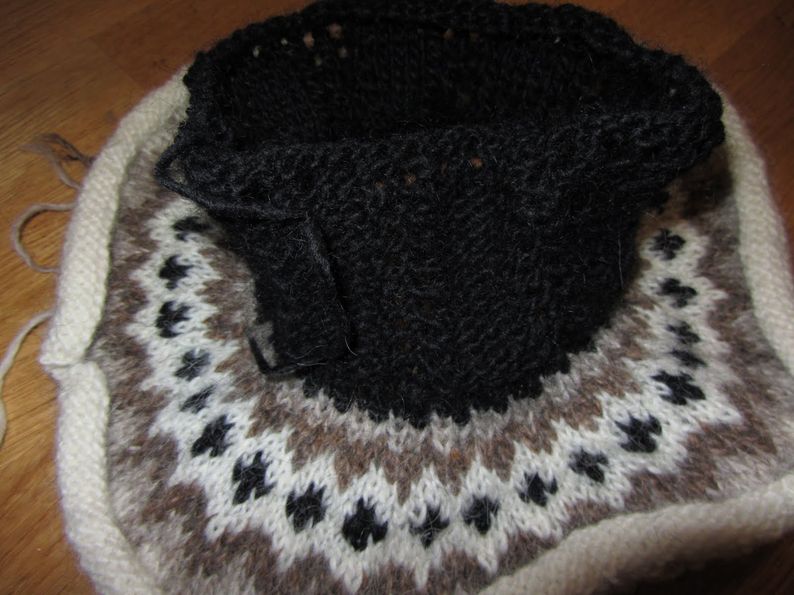 Knit Icelandic I got this idea of knitting Icelandic Collars