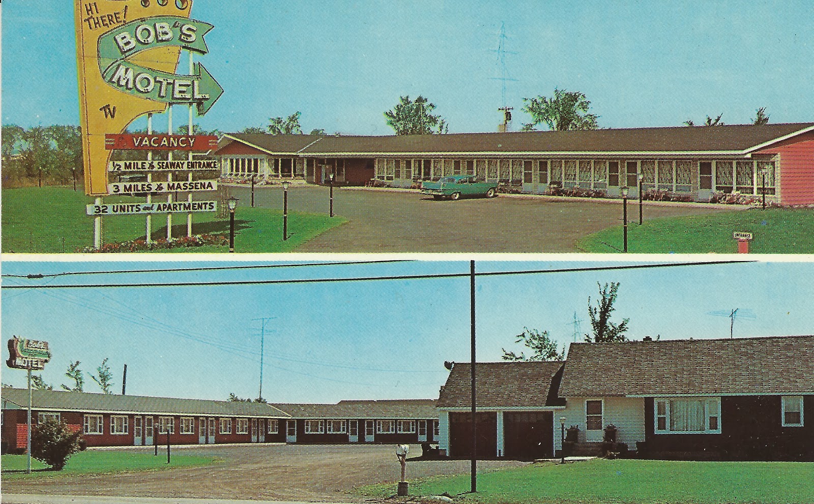 The Postcard Motel Bob's Motel Massena, NY