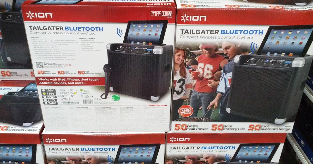 Ion IPA57 Tailgater Bluetooth Compact Speaker System Costco Weekender