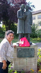 Brothers Grimm Statue in Kassel