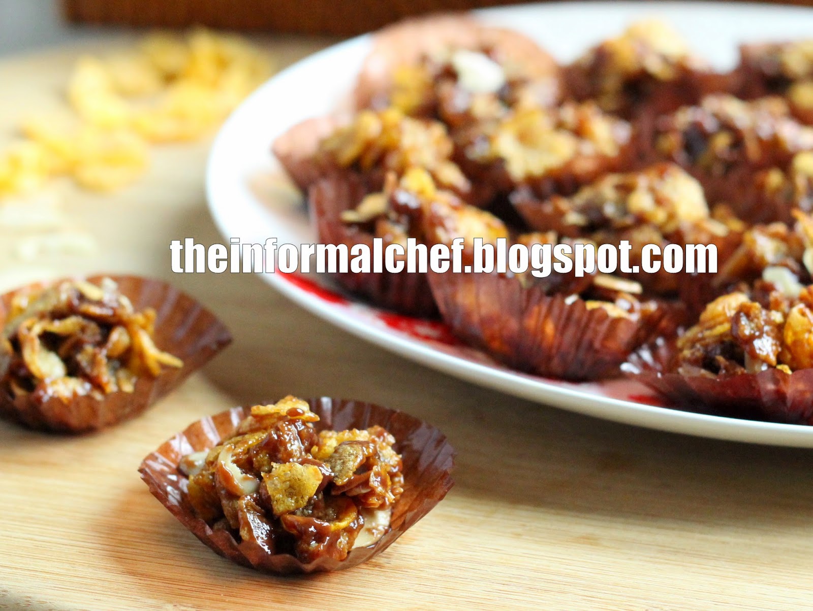 The Informal Chef No Bake Chocolate Corn Flakes Cookies Recipe 免烤巧克力玉米片曲奇