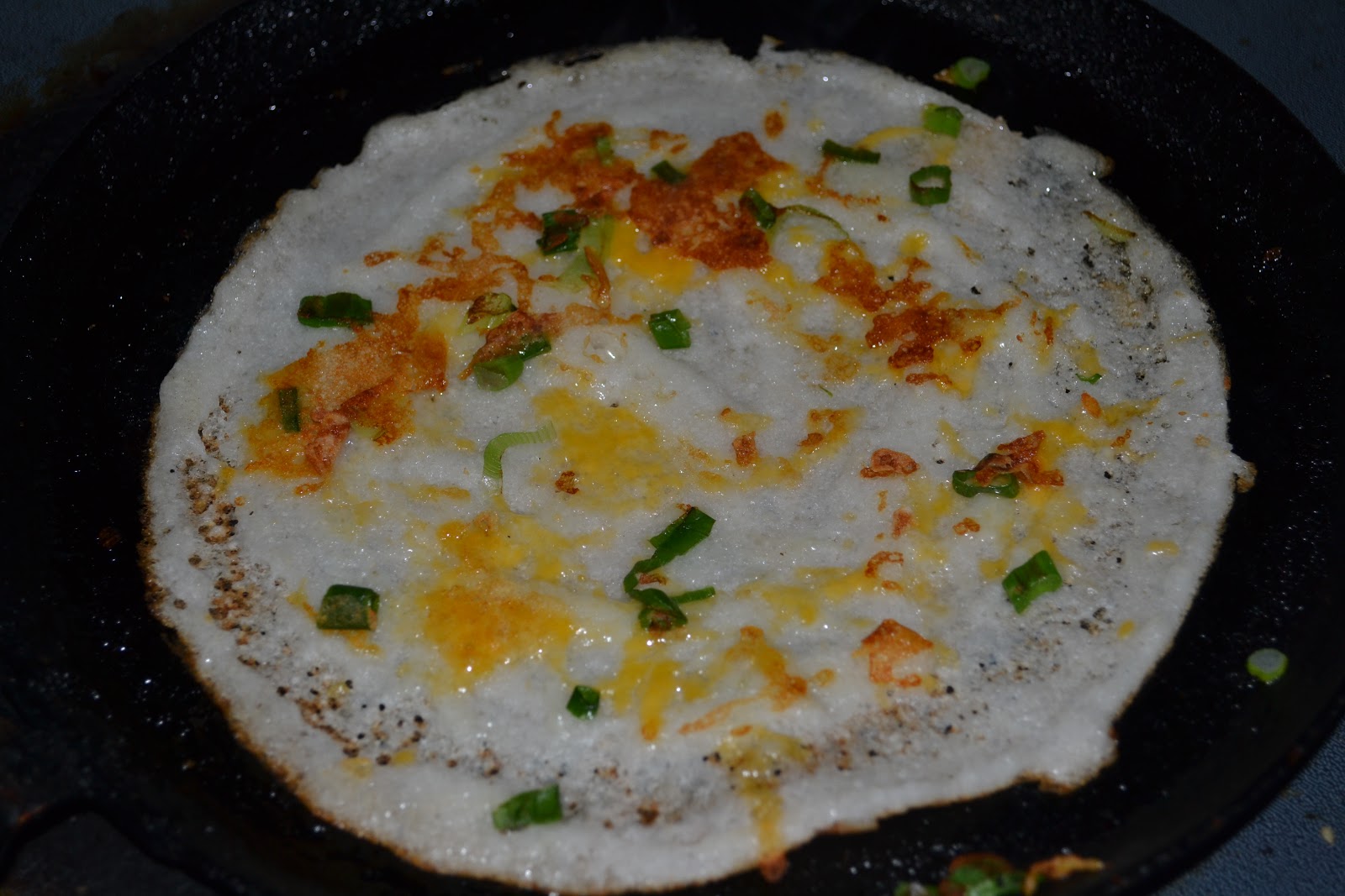 Indian Cooking Spring onion Cheese Dosa