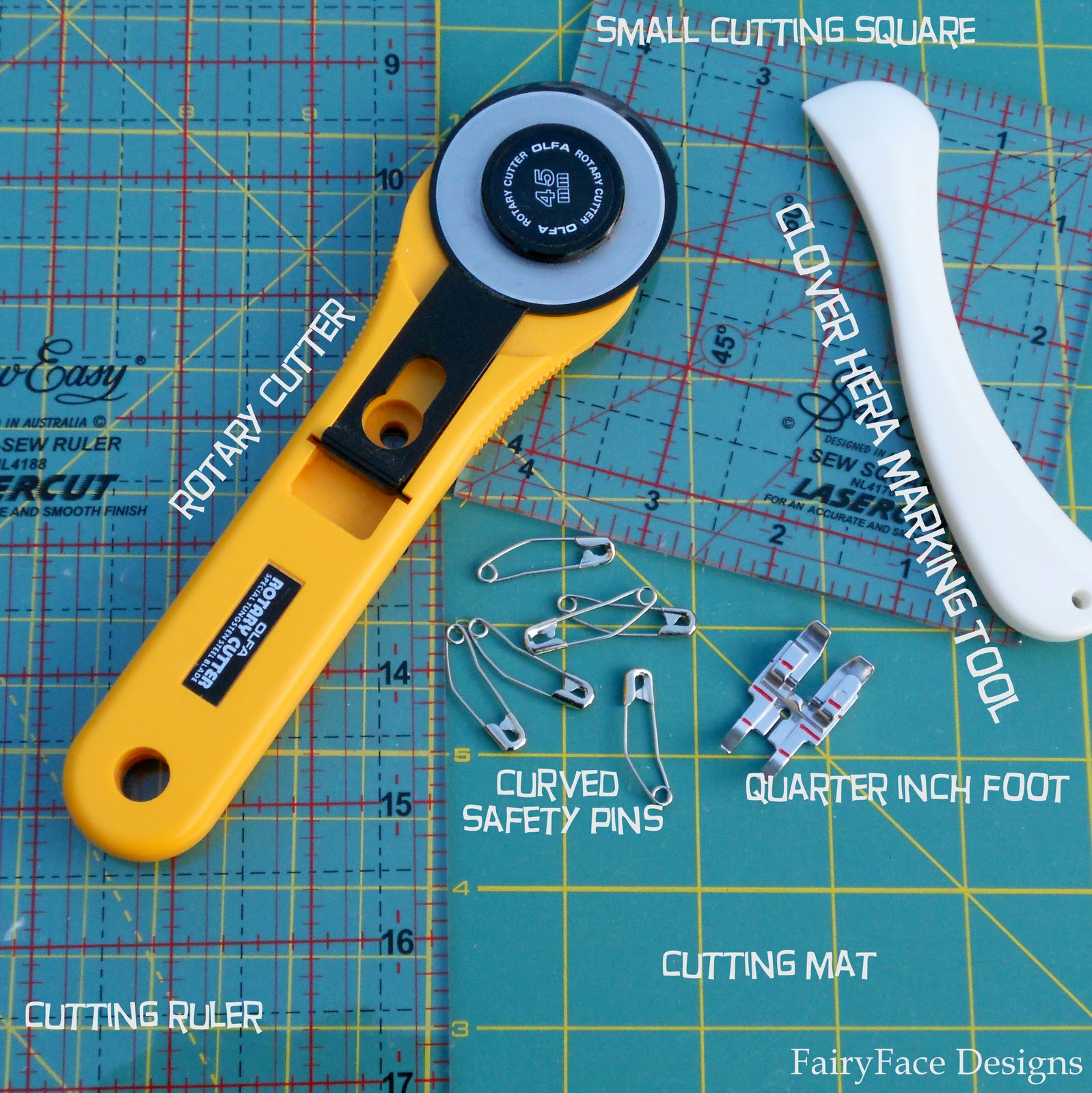 FairyFace Designs {Sew} Get Started Sewing Basics Part 1