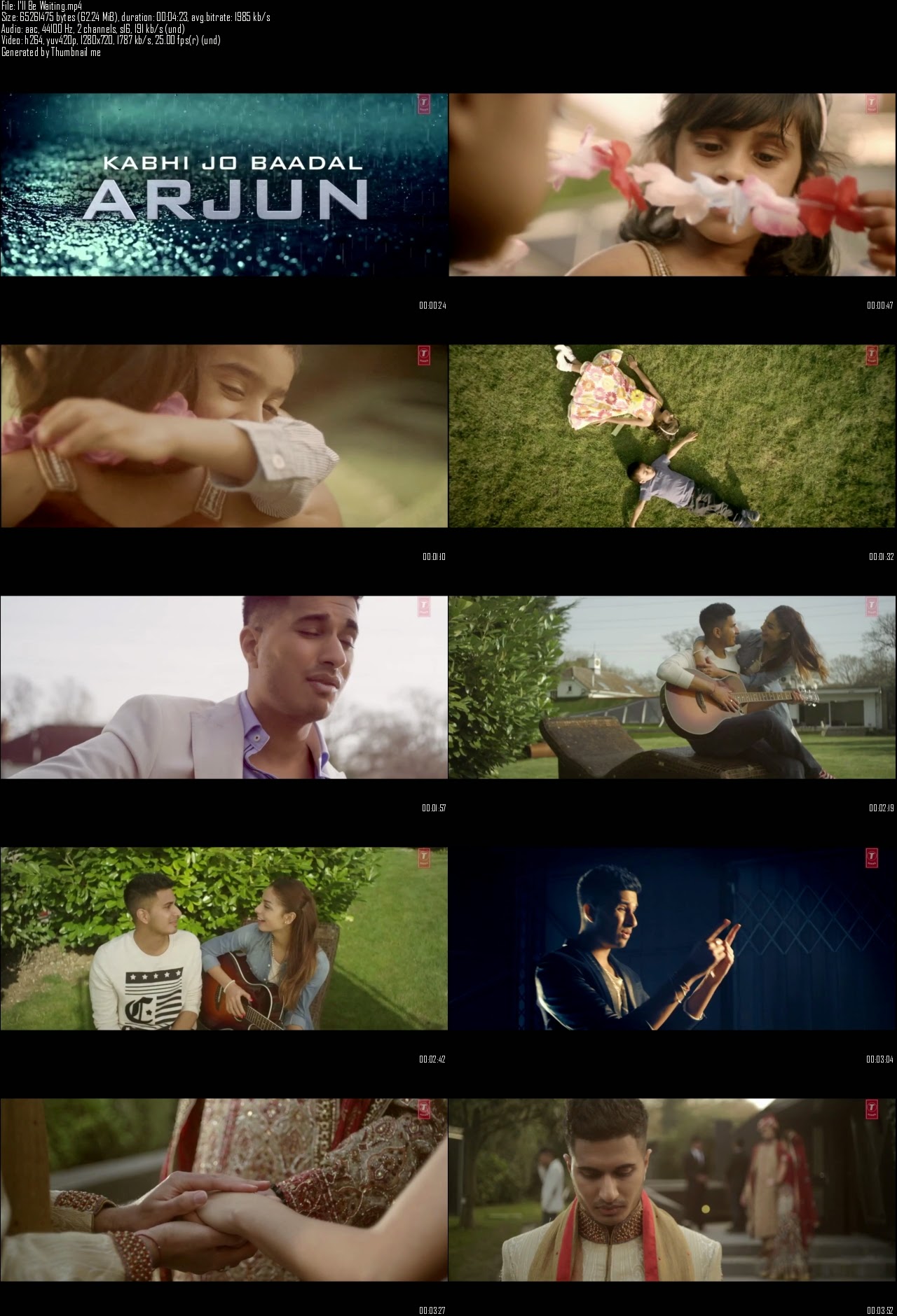 ILL BE WAITING LYRICS Kabhi Jo Badal Barse ARJUN