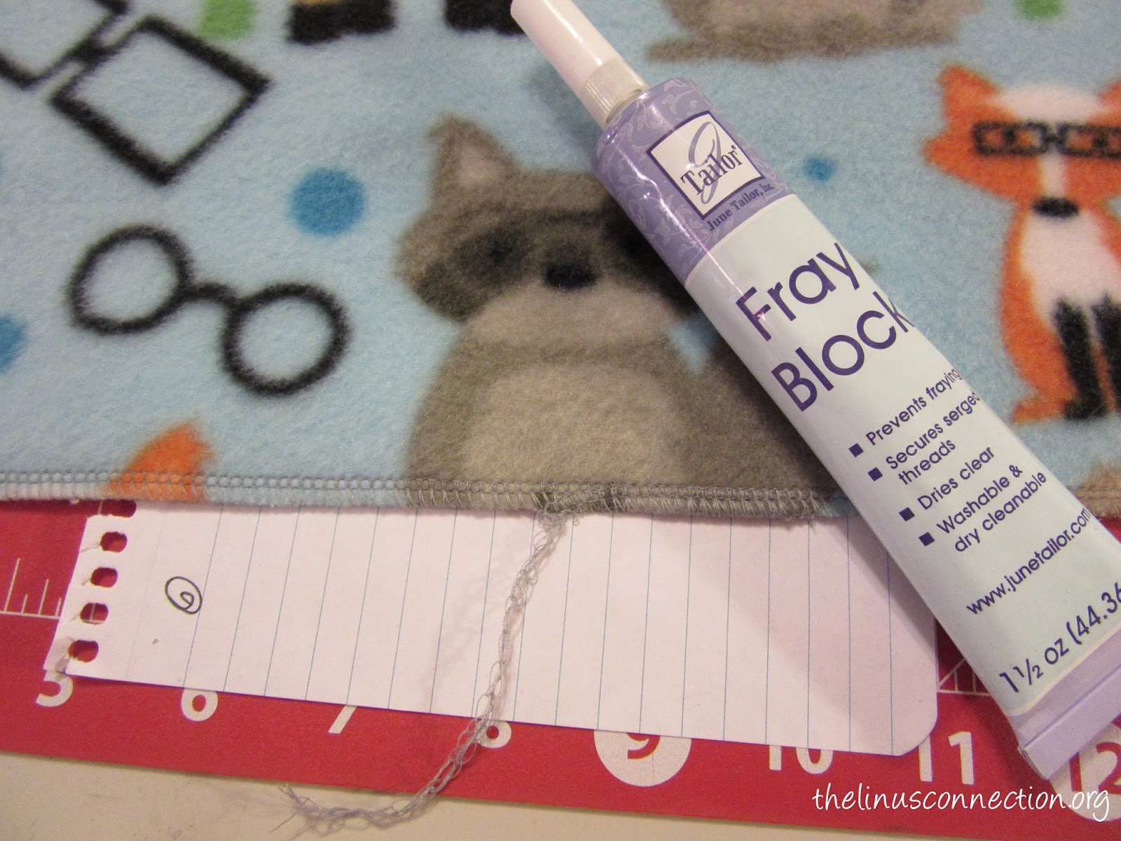 The Linus Connection Two Ways to Make a Single Layer Fleece Blanket