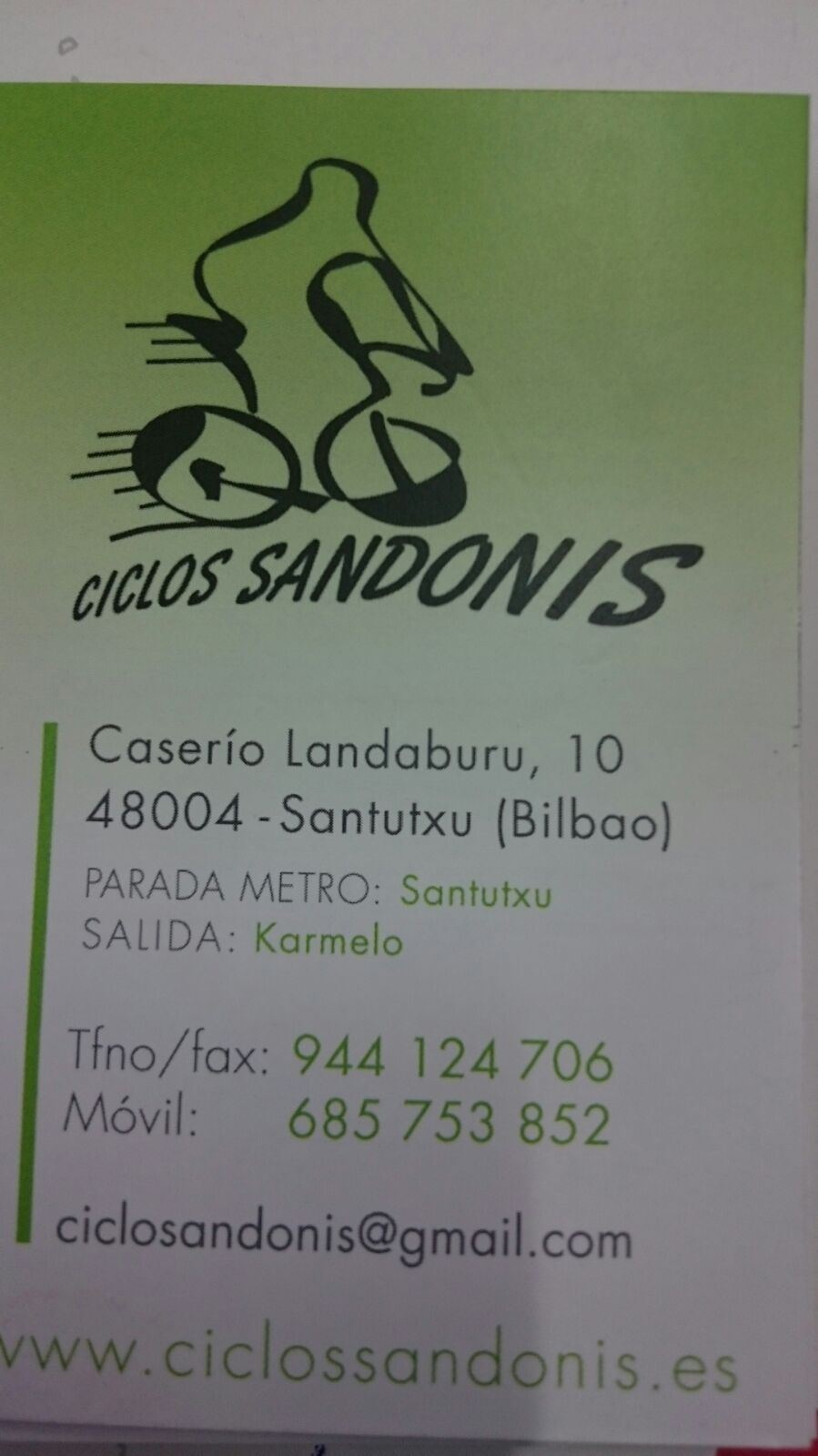 CICLOS SANDONIS