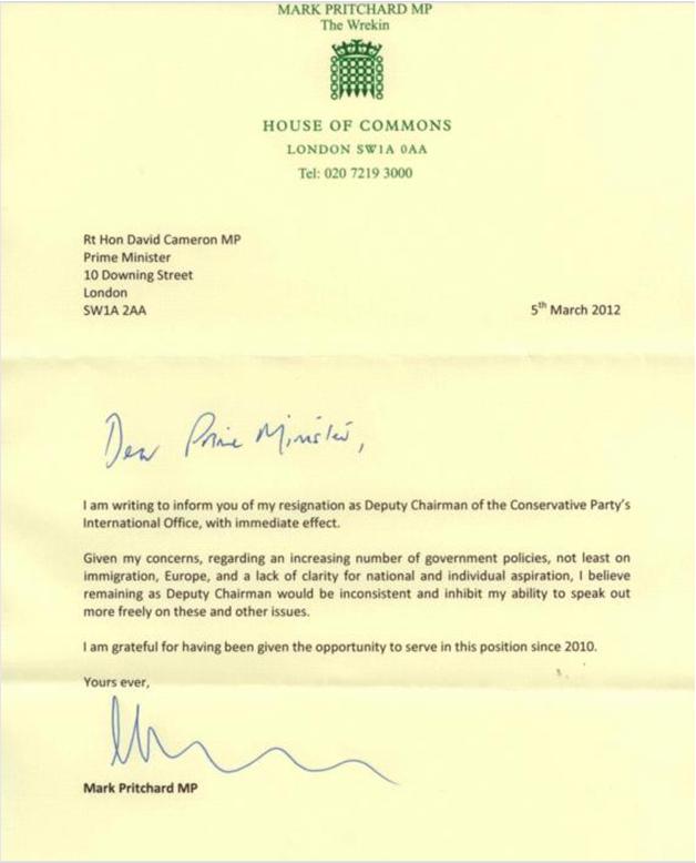 Mp Letter