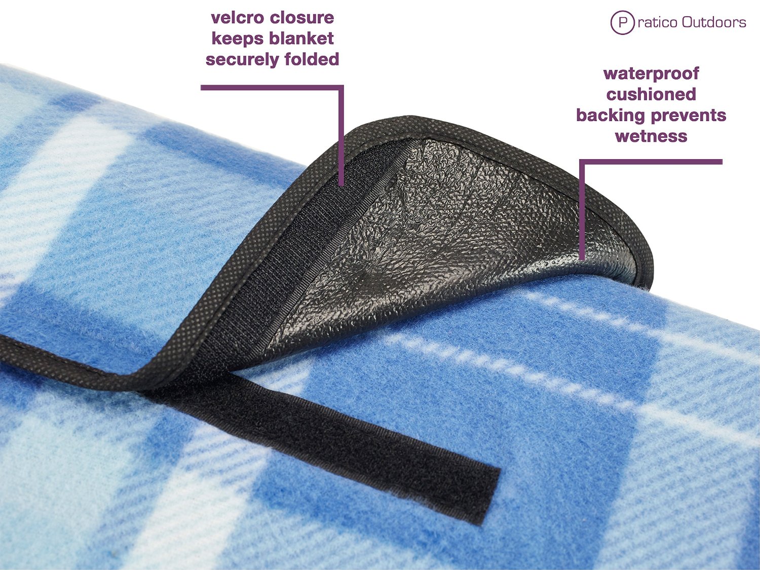 Oma Loves U! Extra Large Picnic Blanket Measures 60" x 80" praticopicnic