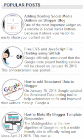 Popular Posts Widget