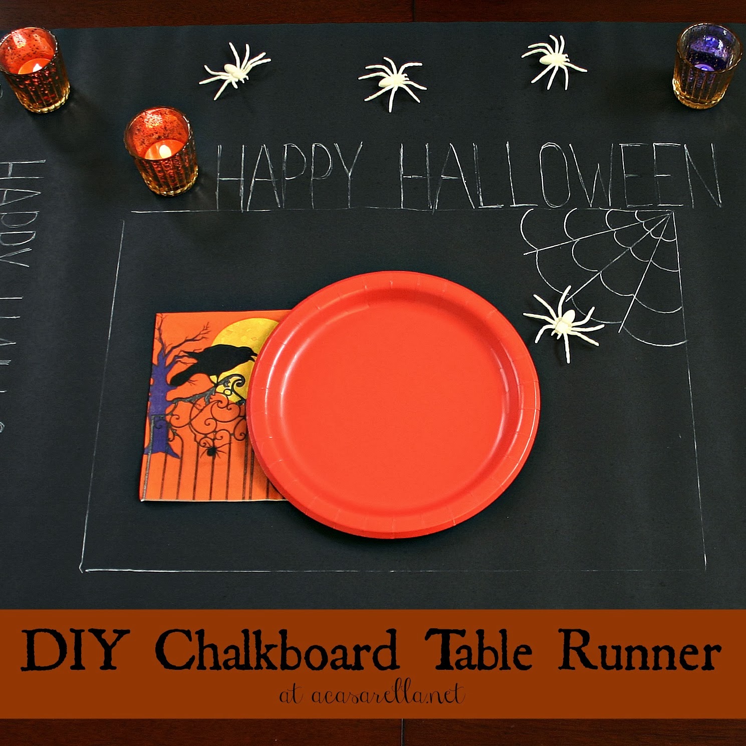chalkboard table runner