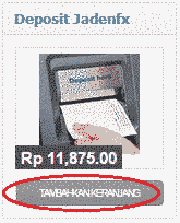 pemilihan item yang ingin ditambahkan ke kalkulator tambah keranjang