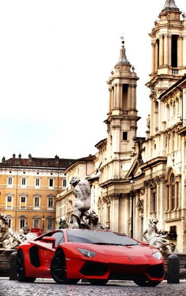 Rome Lamborghini Aventador Gallery