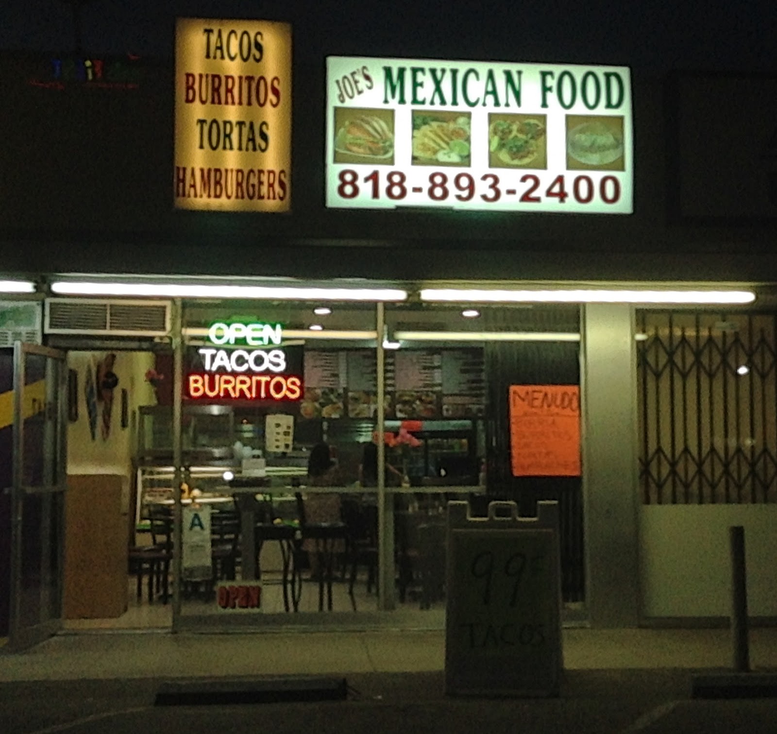 Jonah talks about Los Angeles Restaurants Joe's Mexican Restaurant