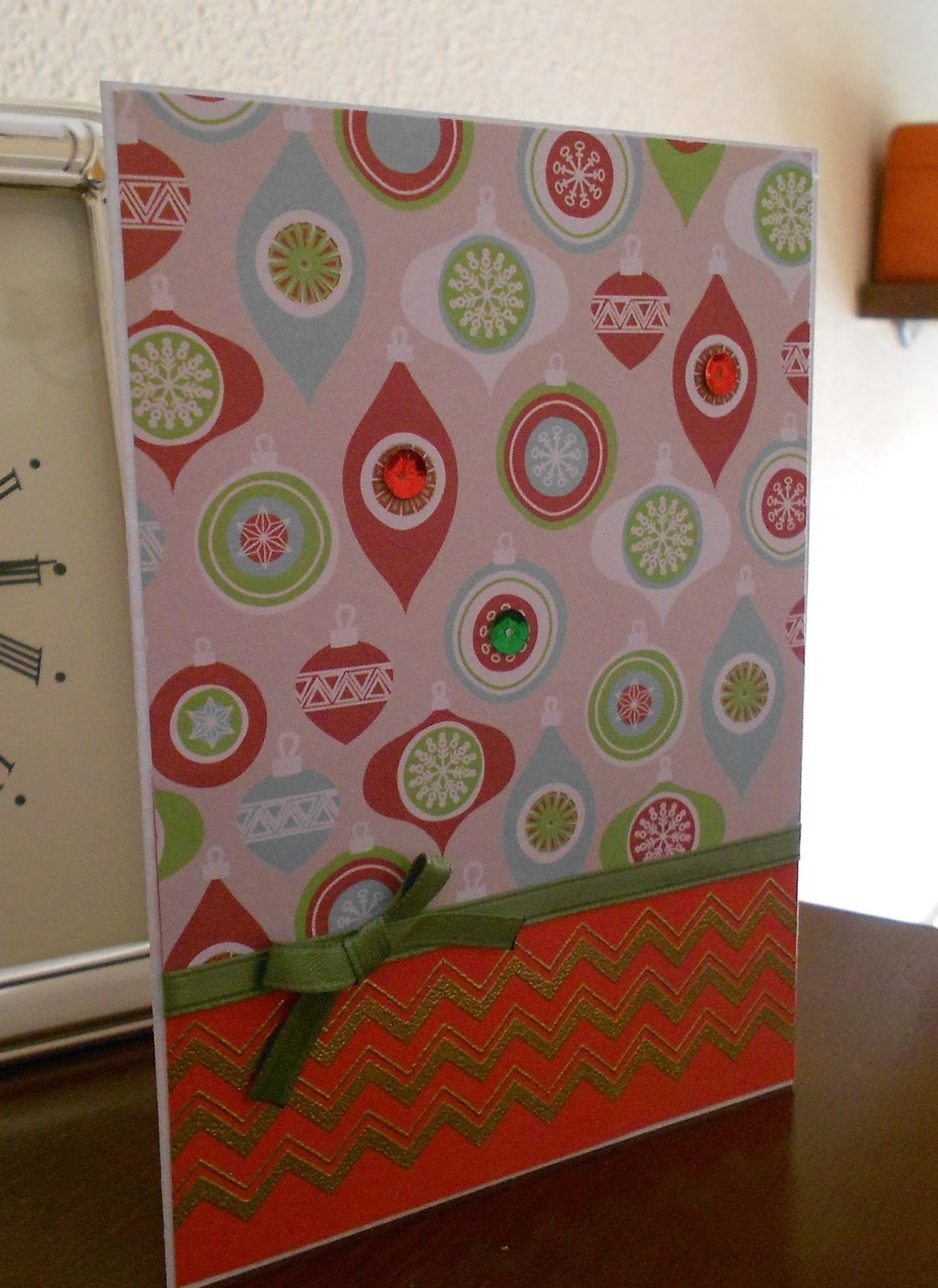 My Crafty Inspiration Christmas card with gold embossing