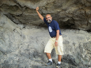 At Harihareshwar rock cut caves.