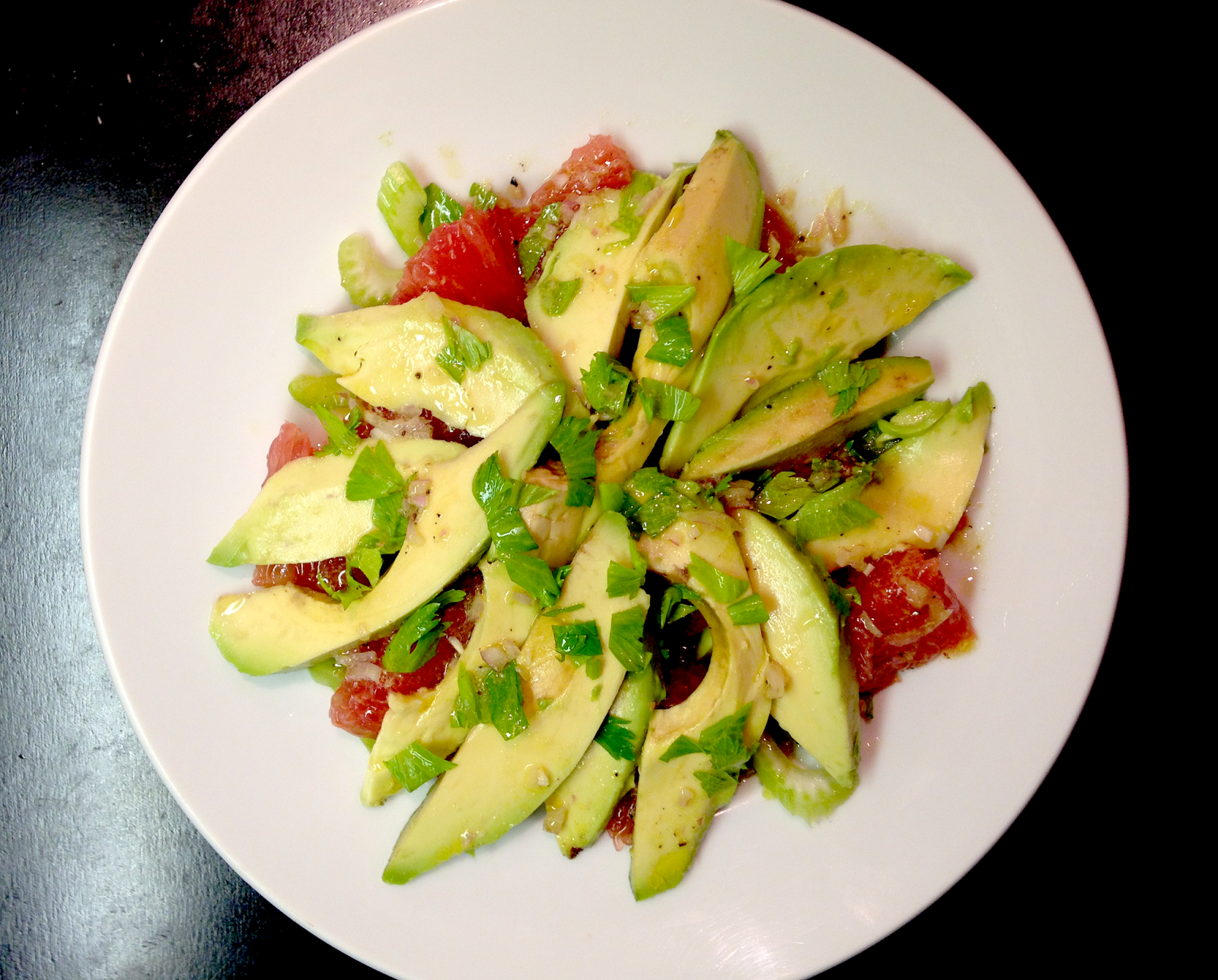 salt & zest Grapefruit, Avocado, & Celery Salad