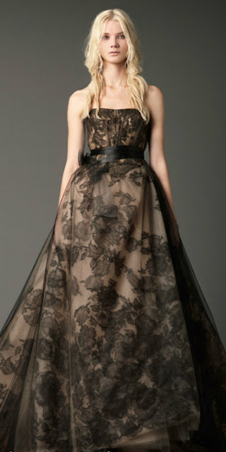 I Heart Wedding Dress Vera Wang Black for Fall 2012