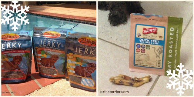 Holiday Gift Guide for Dogs: Zuke's Genuine Jerky and Bravo Pet Foods Duck Feet