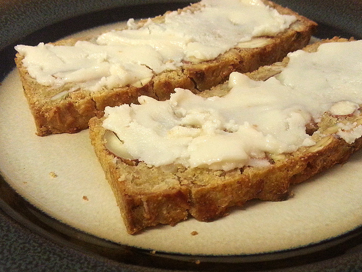 Eat the Rainbow GF Almond Nut Bread with Coconut Butter