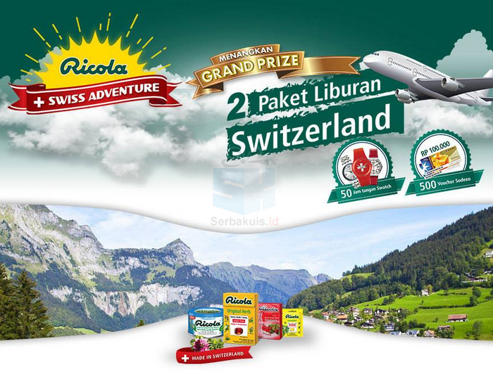 Undian Ricola Swiss Adventure Berhadiah 50 Jam Tangan Swatch Undian Ricola Swiss Adventure Berhadiah 50 Jam Tangan Swatch