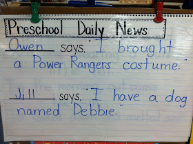 teaching the littles: Writing in Preschool