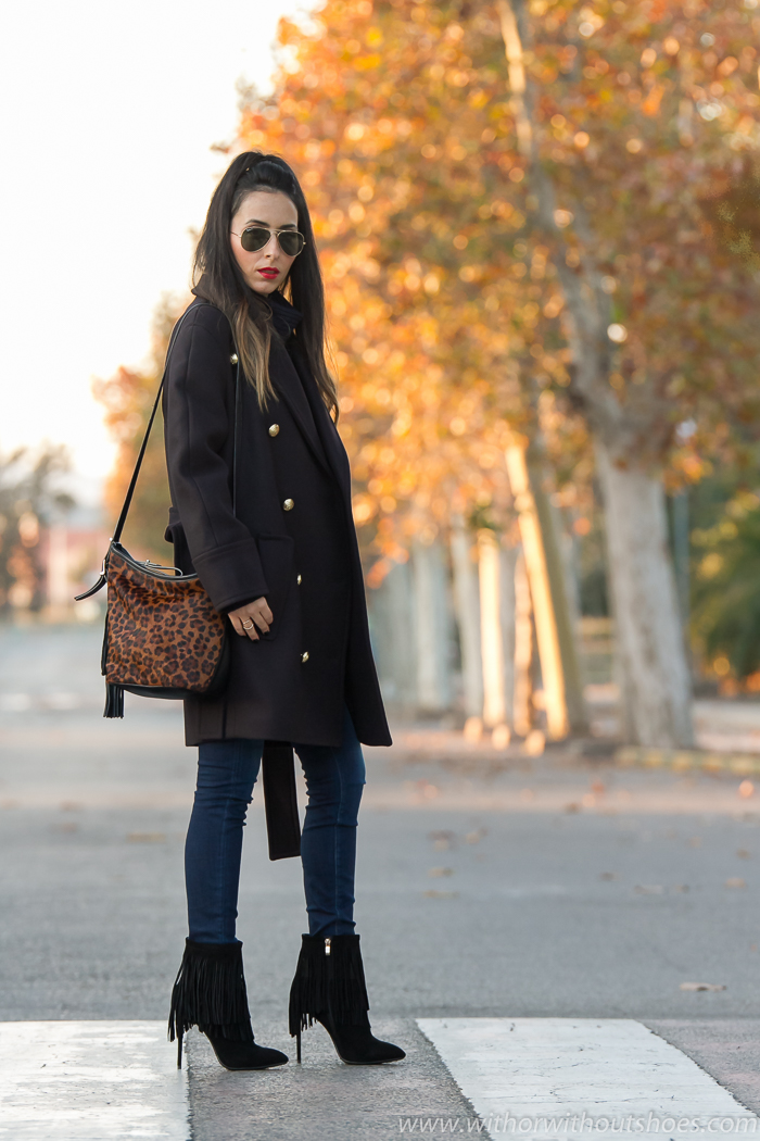 Blogger de moda española de Valencia con abrigo Balmain