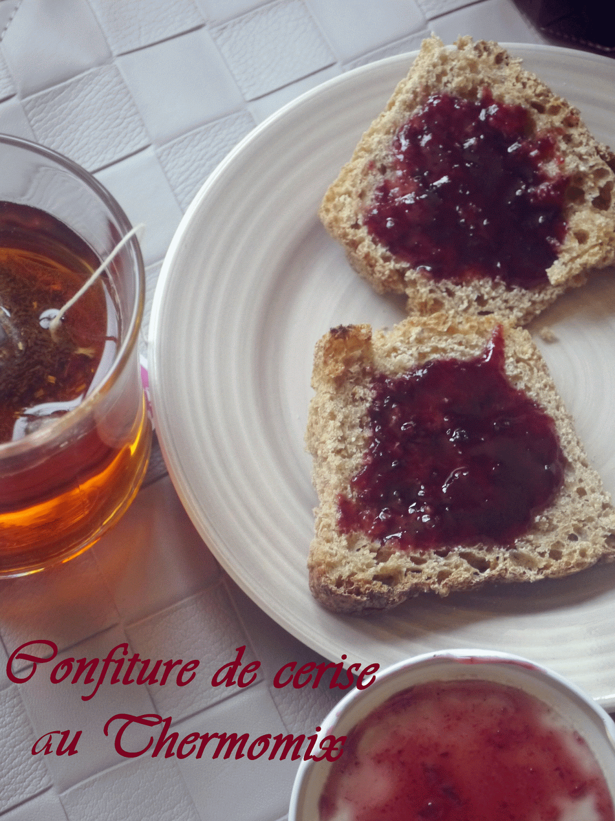 Les délices de lauriane Confiture de cerise (recette Thermomix)