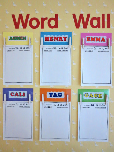 Princesses, Pies, & Preschool Pizzazz: Toddler Word Wall