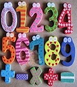 WOODEN NUMERIC MAGNETIC