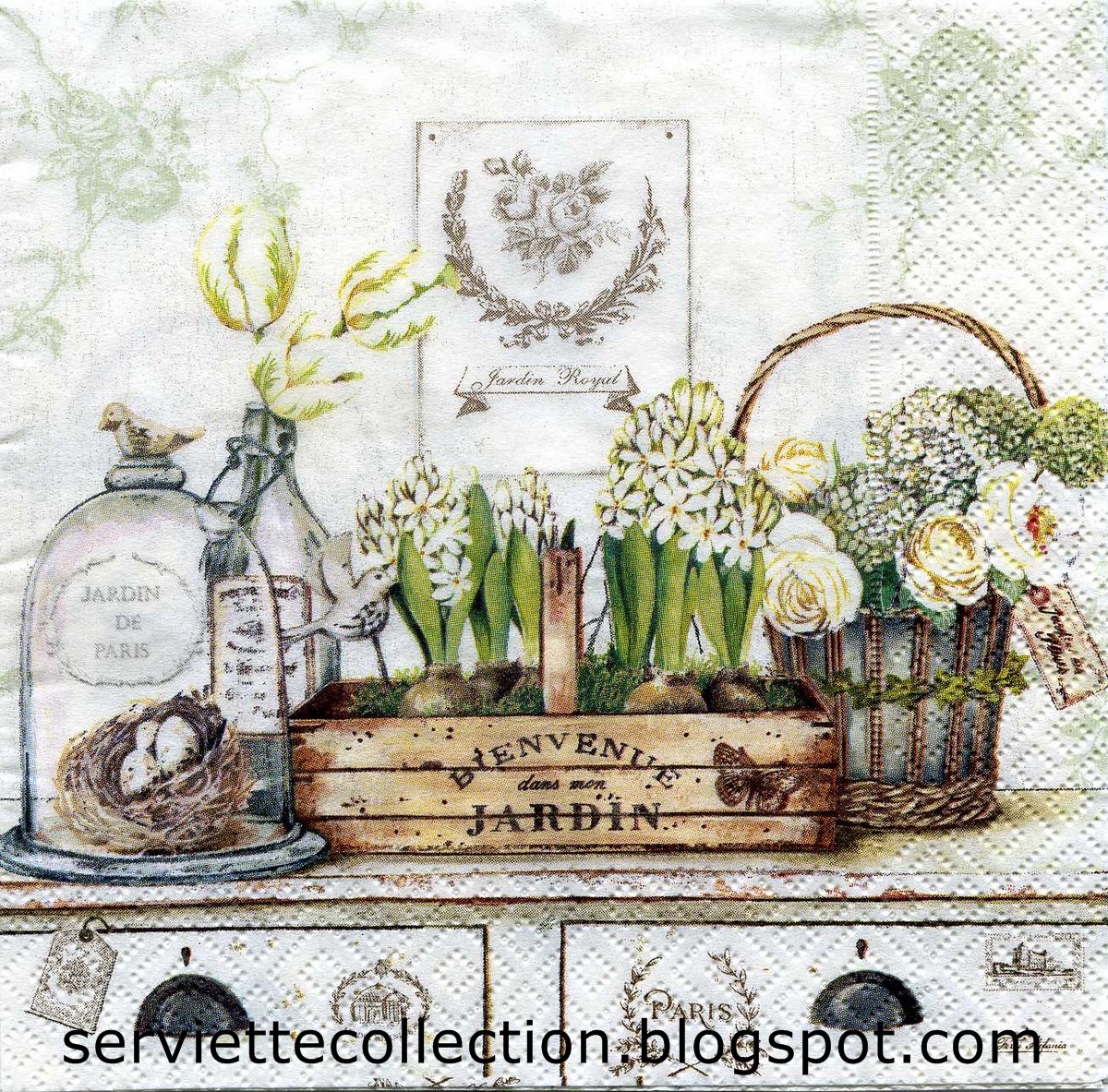 SERVIETTES COLLECTION NEW NAPKINS APRIL 2013 for collecting or decoupage